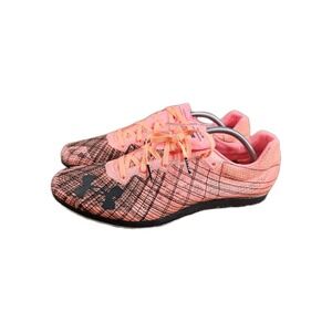 Under‎ Armour HOVR Shakedown "Black/Lunar Coral" Track Spike Mens 12.5